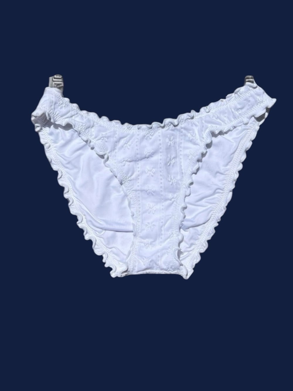 🌻NEW w/tags Isabella Rose White Eyelet Maui Bikini Swim Bottom Size Medium